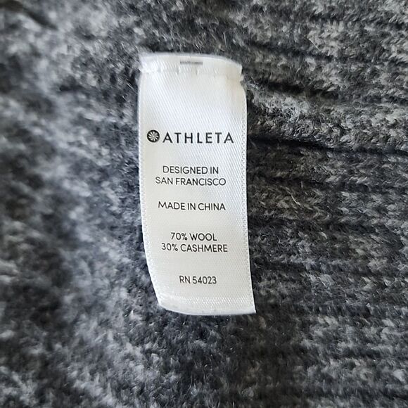 Athleta Lucca Wool Cashmere Ombré Chunky Knit Cardigan Open Sweater Size Medium - Picture 4 of 7